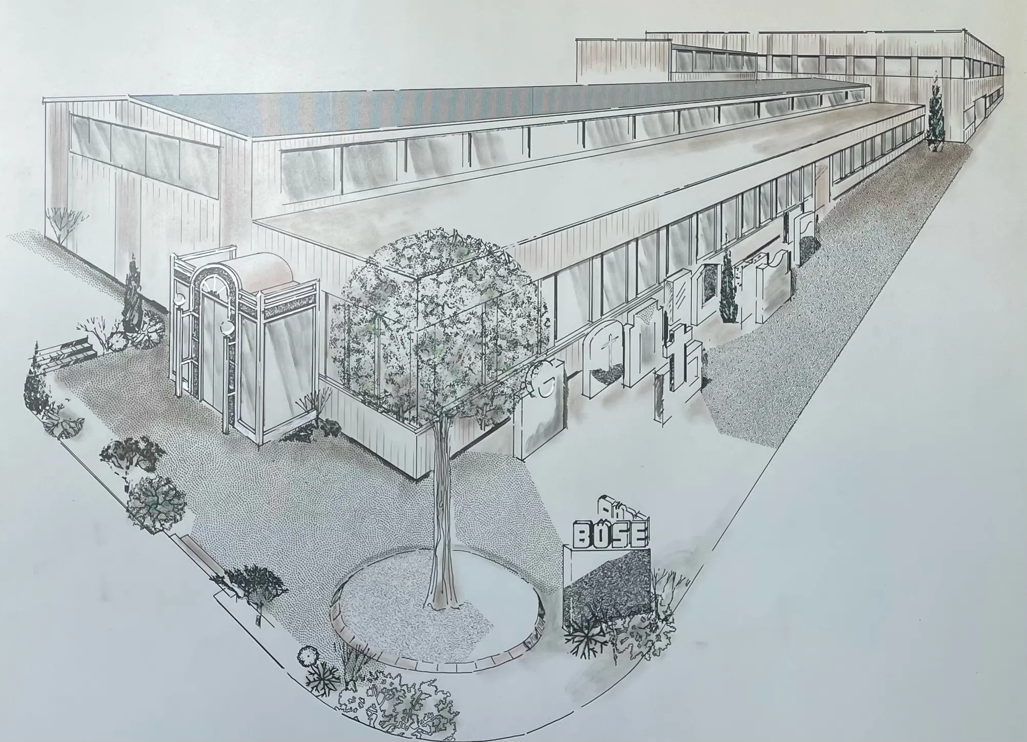 8000 m² Grabmal-Ausstellung der Böse Natursteine AG in Lengwil