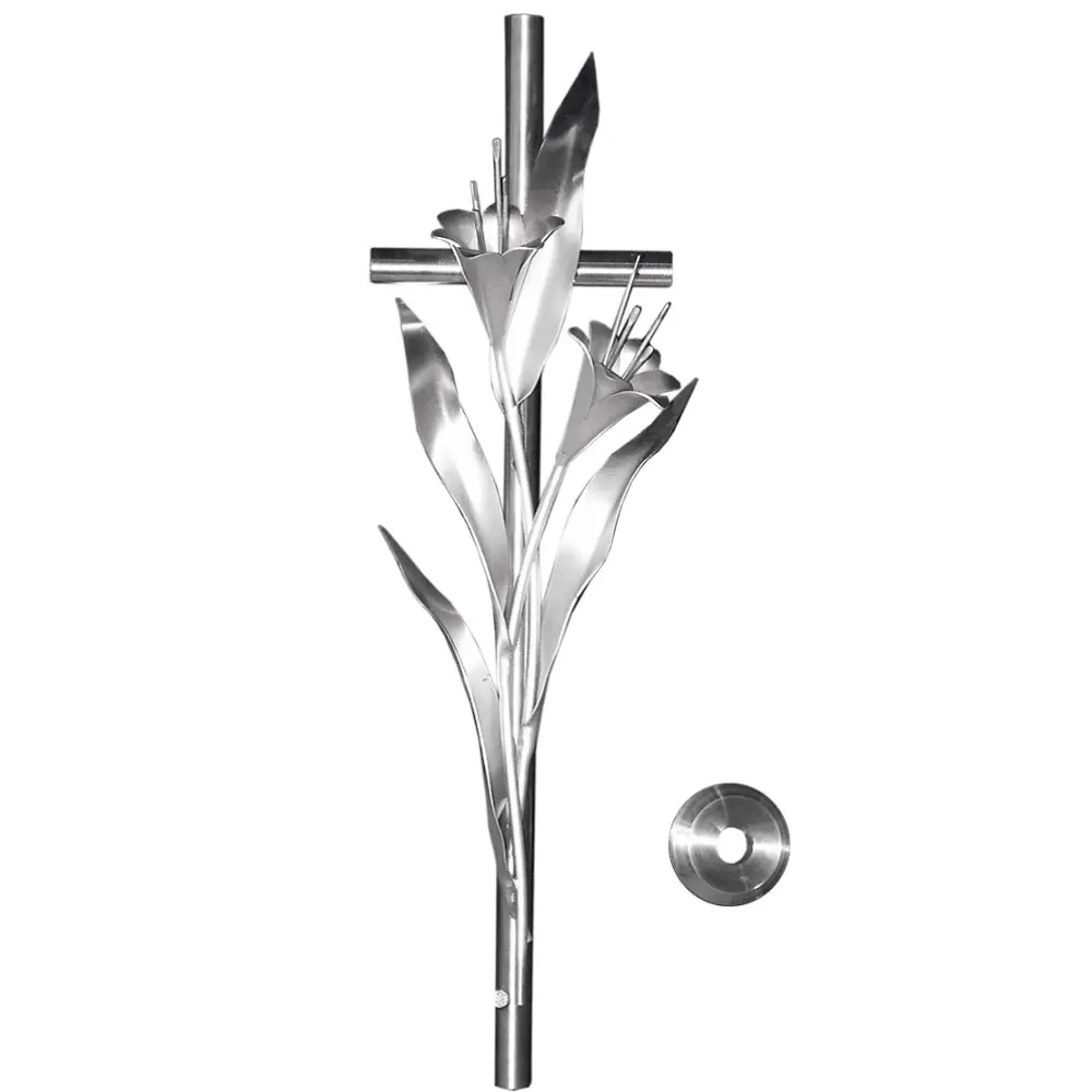 ED 8532 Edelstahl Grabschmuck