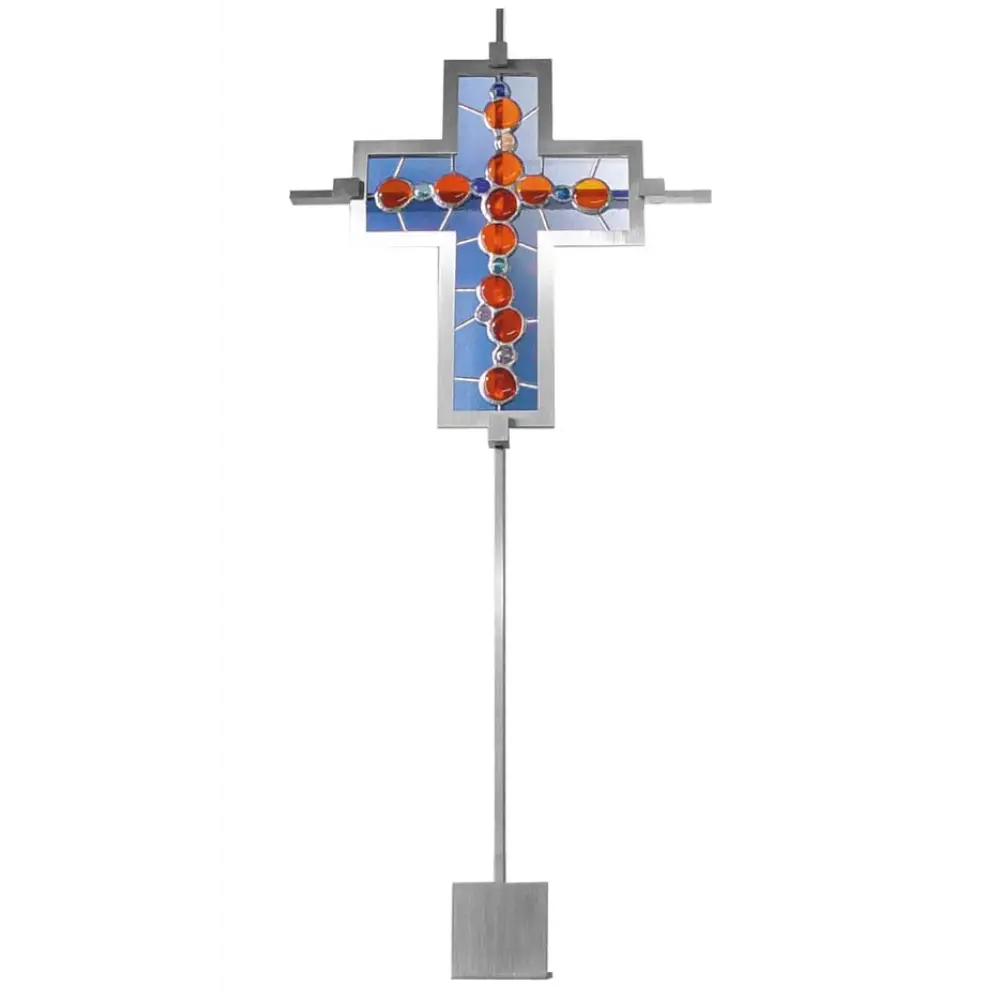 ED 8107 Edelstahl Grabschmuck